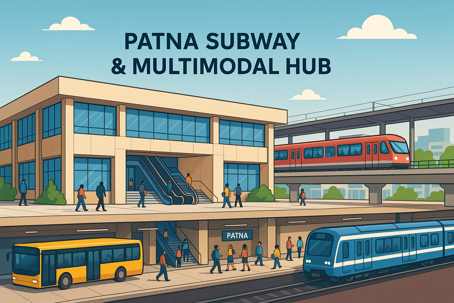 Patna Subway and Multimodal Hub, Patna Metro, पटना मेट्रो, पटना सबवे, पटना मल्टीमॉडल हब, Patna Metro Route, Patna Metro Map, Patna Metro Update, Patna Metro News, Patna Metro Station, Patna Metro Project, Patna Metro Construction, Patna Metro Launch Date, Patna Metro Corridor, Patna Metro Phase 1