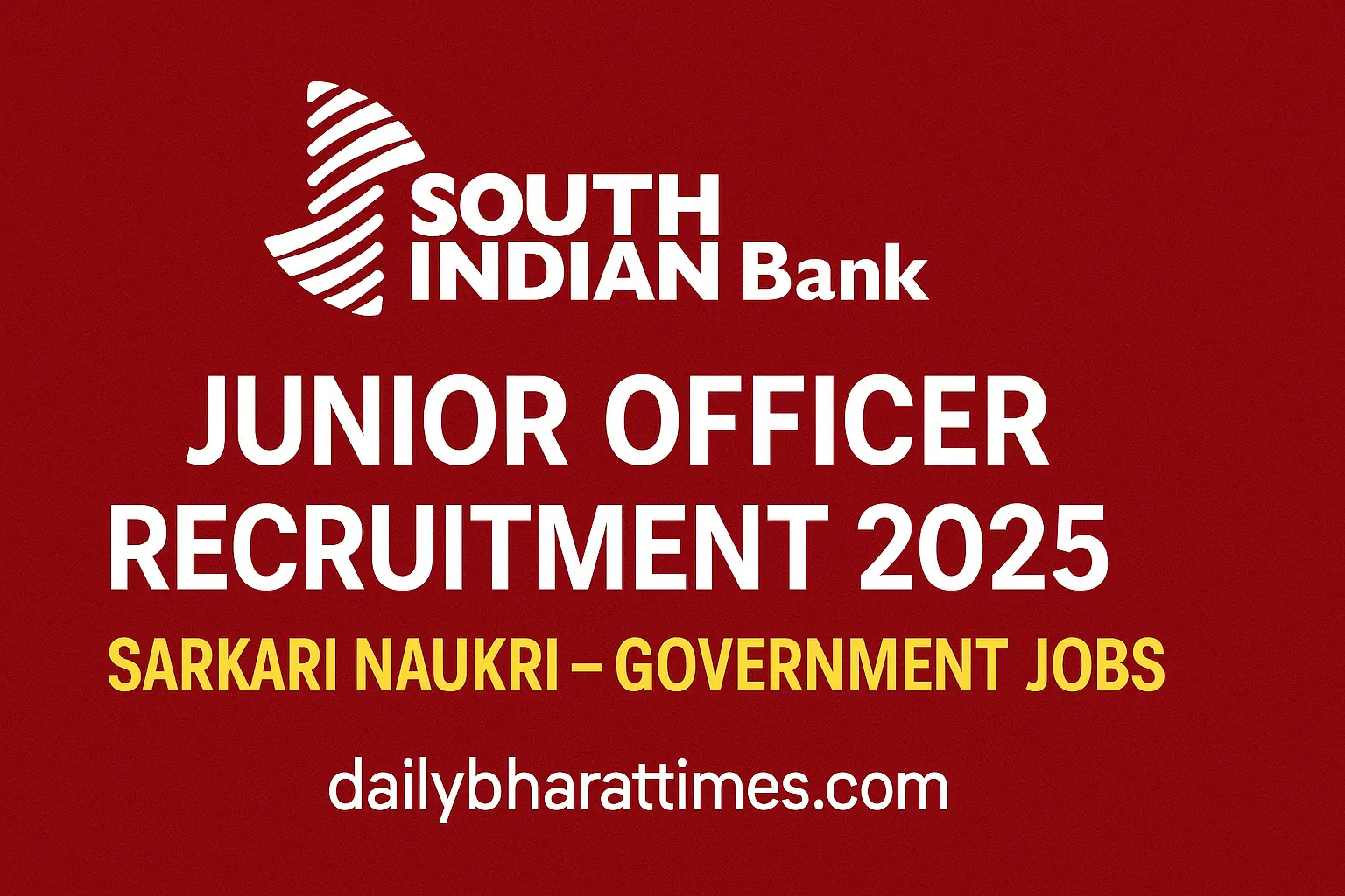 South Indian Bank Junior Officer